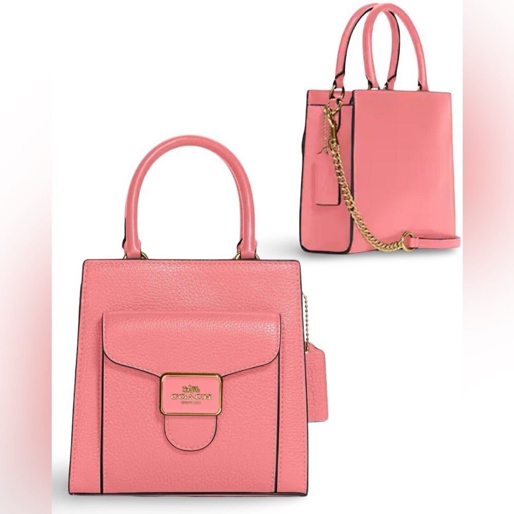 Coach Mini Pepper Crossbody Pebbled Leather Bag Crossbody | Taffy | C6778 - Picture 16 of 16